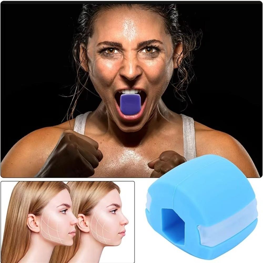 Food Grade Silicone Face Exerciser 35lb Resistance Jawline Trainer Daily Jaw Workout