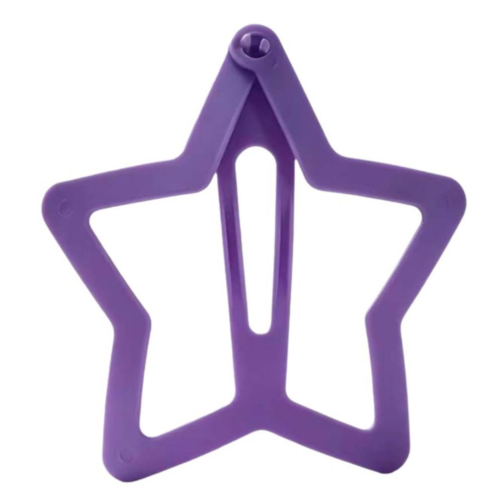 Solid Color Extra-large Star Hair Clip Creative Funny Hair Grip Openwork Star Hairpin Girl