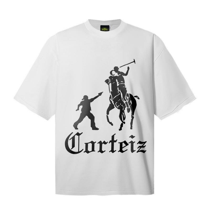 Corteiz Alcatraz Streetwear Heavyweight Cotton Tee Unisex Oversized Fit Casual Short Sleeve