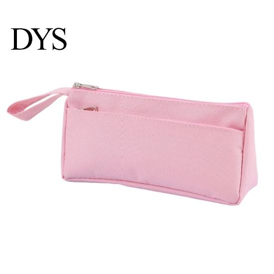 Durable Stationery Pouch for Home Pencil Case with Zipper And Handle, Oxford Solid Color Wide Capacity Pen College Organizer, Portable Lightweight