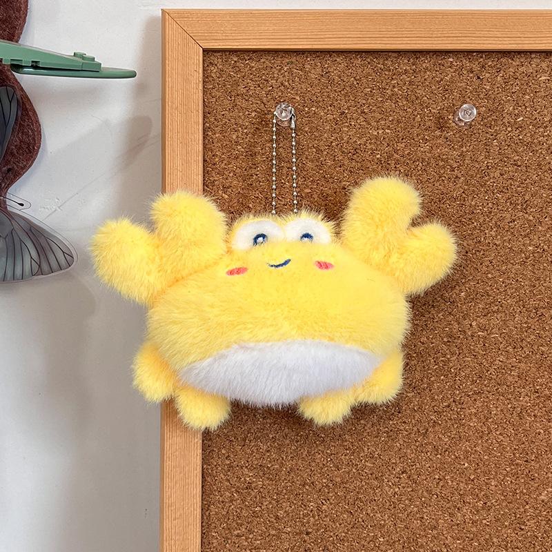 1Pcs Soft Simulation Animal Whale Small Pendant Turtle Ocean Animal Plush Keychain Starfish Pp Cotton Plush Toy Home Decoration