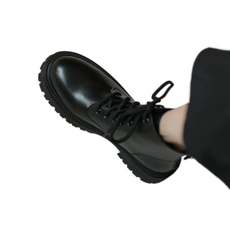 Martin boots women's new summer thin boots trendy thin fried street small short boots black thick sole