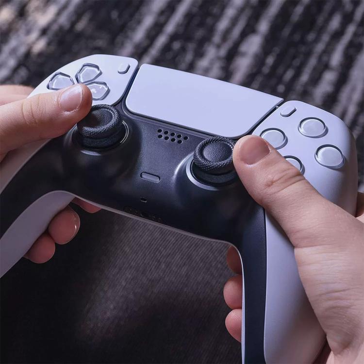 6 Stück Weiche Silikon-Joystick-Ziele Präzisionsringe Mittlerer Widerstand Hilfsringe für PS4 PS5 Xbox Switch Google Stadia Controller