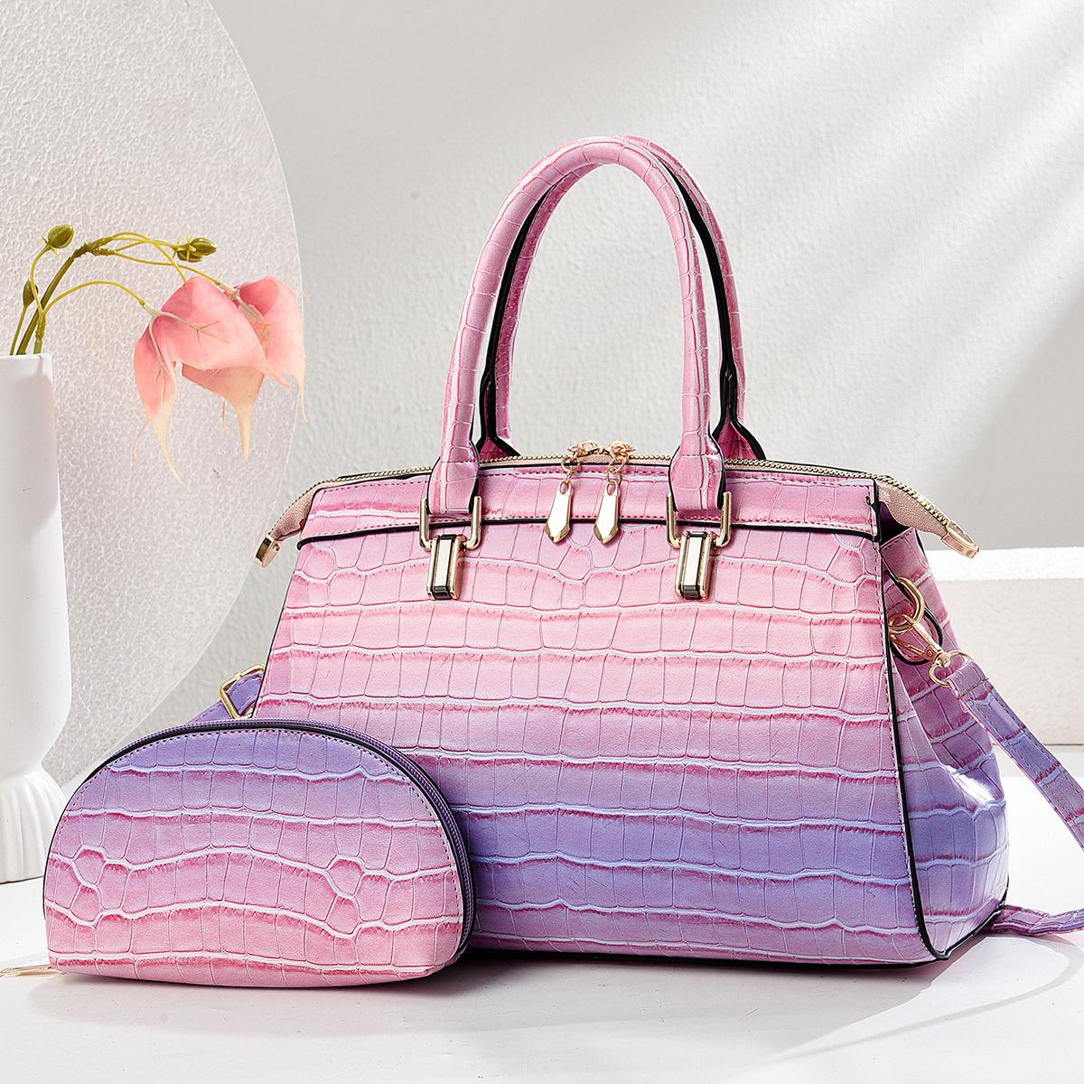 

Large Capacity Female Tote Sac Handbag Purses Bright Leather Shoulder Bag Elegant Luxury Designer Crossbody Messenger Sac 33x14x21cm