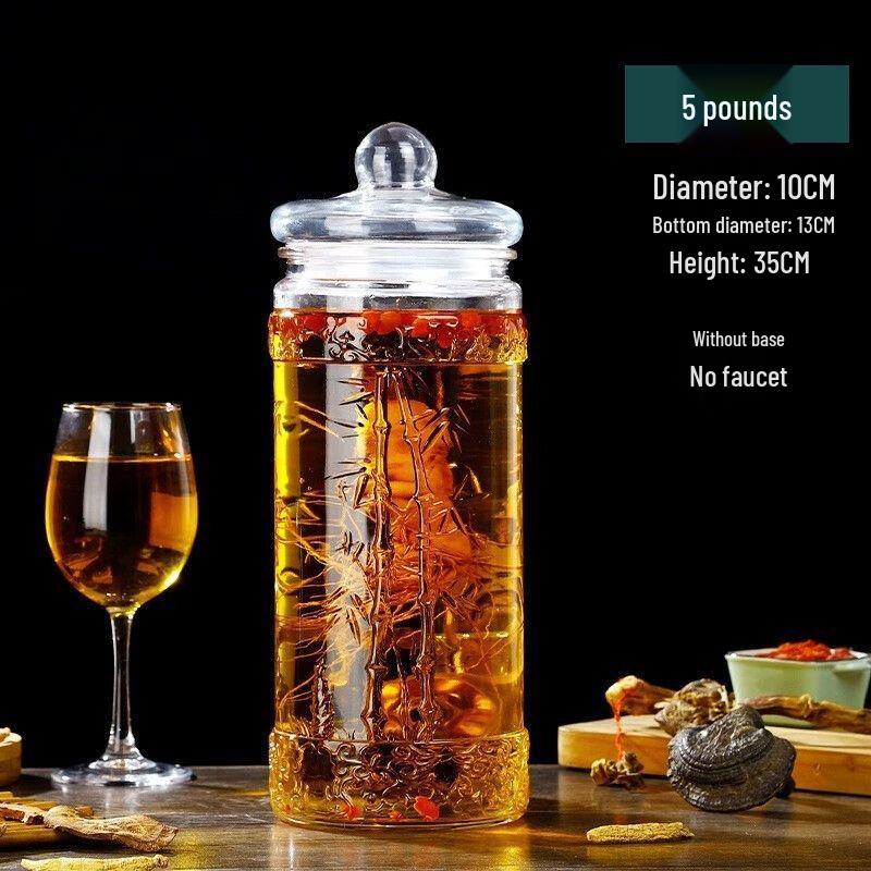 Thick Glass Wine Brewing and Soaking Jar