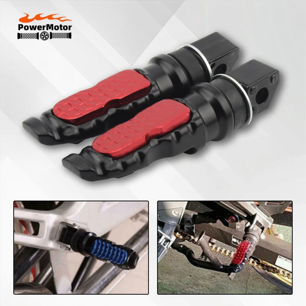 2PCS Motorcycle Rear Passenger Foot Peg Universal For KTM Yamaha Honda Kawasaki Scooter Cafe Racer CNC Aluminum Modified Parts
