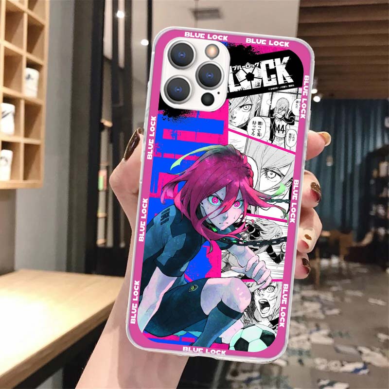 Anime Blue Lock Soft Telefonveske For iPhone 16 13 12 11 Pro Max X XR XS 7 Plus 8 + SE 2020 Mønster tilpasset deksel 15 14 1