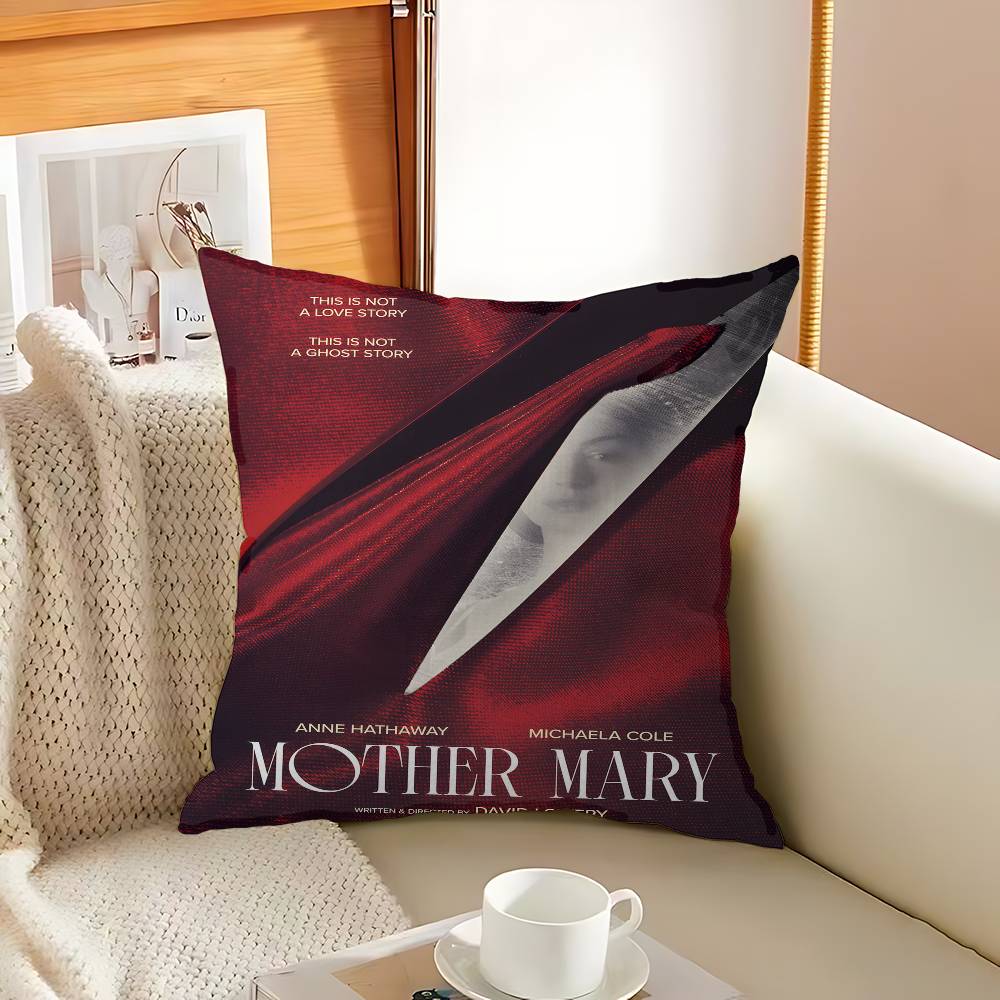 Movie Mother Mary Cushion Cover Car Throw Pillow Case For Sofa Car Christmas Gift 40X40Cm 45X45Cm