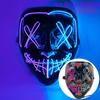 Halloween Neon Led Purge Mask Masque Masquerade Party Masks Light Grow In the Dark Horror Mask Glowing Masker