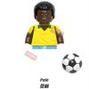 New  Single 4.5CM Soccers Athletics Sportsman Star Building Blocks Cartoon Mini Action Figures Toys For Kids Christmas Gifts