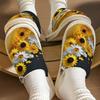 Men's High-Altitude Cattle Print Cotton Slippers - Autumn/Winter Couples Edition