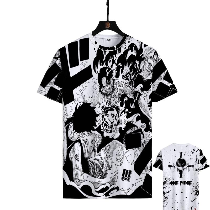 Japanese Printed Adult Men Summer Short Sleeve Tshirt Kids Cosplay Street Casual Clothing