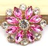 LKERAN5PCS37 * 37MM Circular Diamond Inlaid Acrylic Horse Eye  Used For Clothing Buttons, Bow Hair Accessories, Jewelry Accessor