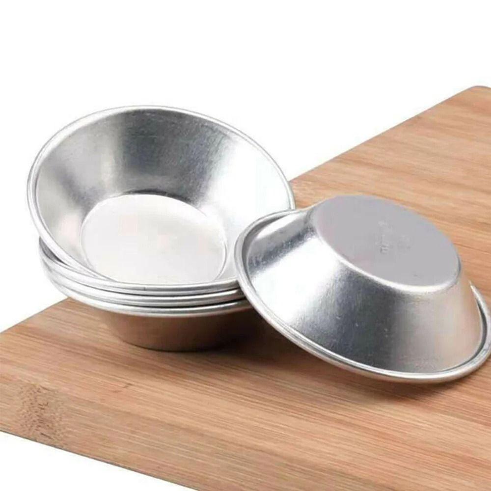 6Pcs Pastry Dessert Egg Tart Mould Baking Oven Pan Egg Tart Cup Durable Baking Mold