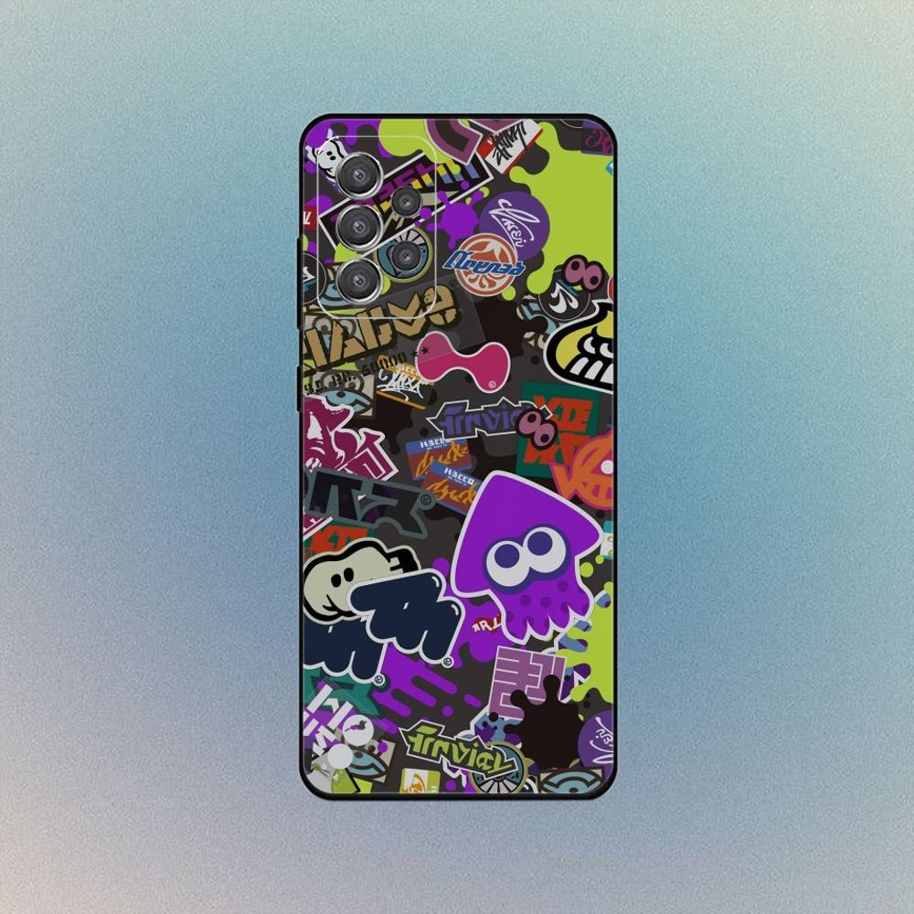 Spiel S-Splatoon 3 Handyhülle Für Samsung S25,S24,S21,S22,S23,S30,Ultra,S20,Plus,Fe,Lite,Note,10,9,5G Schwarze Hülle