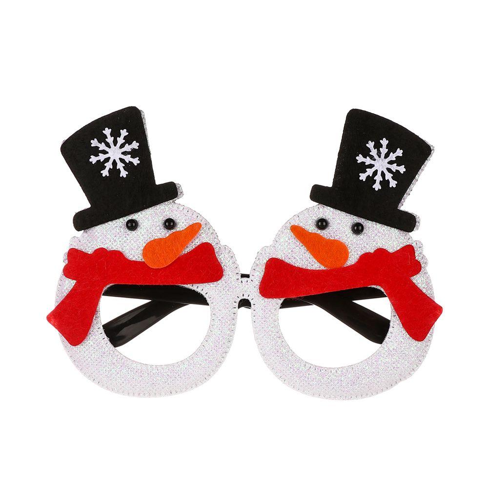 Christmas Decorations New Year Photo Prop Santa Claus Glasses Elk Christmas Glasses Frame Xmas Tree