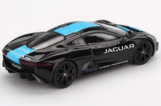 Sunrich MINI GT 1/64 Jaguar C-X75 Black (Left-Hand Drive) Finished Model MGT01070-L