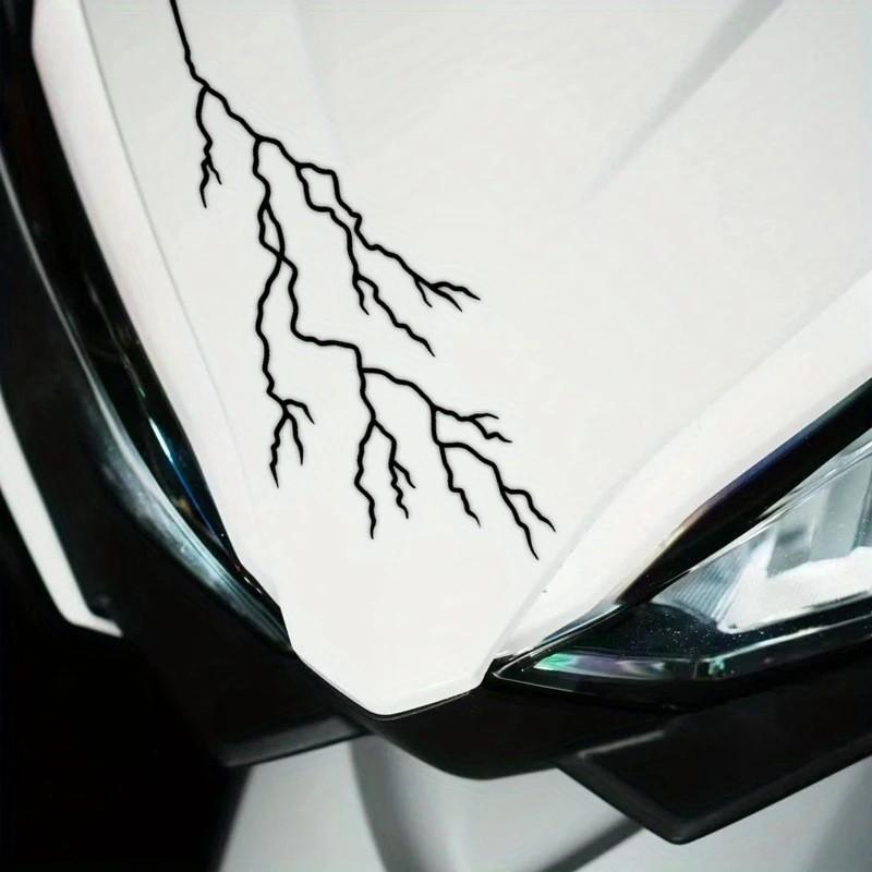 Car lightning crack car sticker electric car motorcycle decoration scratches body latte sticker