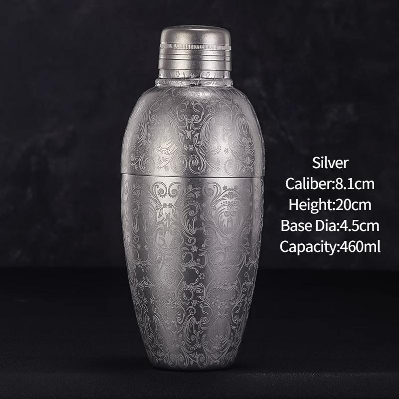 Bar Cocktail Shaker Boston Shaker Stainless Steel Engraving Shaker Bar Accessory Bartender Tools For Home And Bar