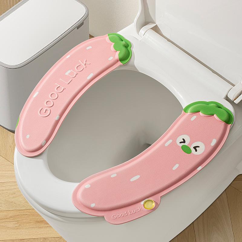 

Four Seasons Universal Household Winter Toilet Seat Paste Washable Cleaning рожевий