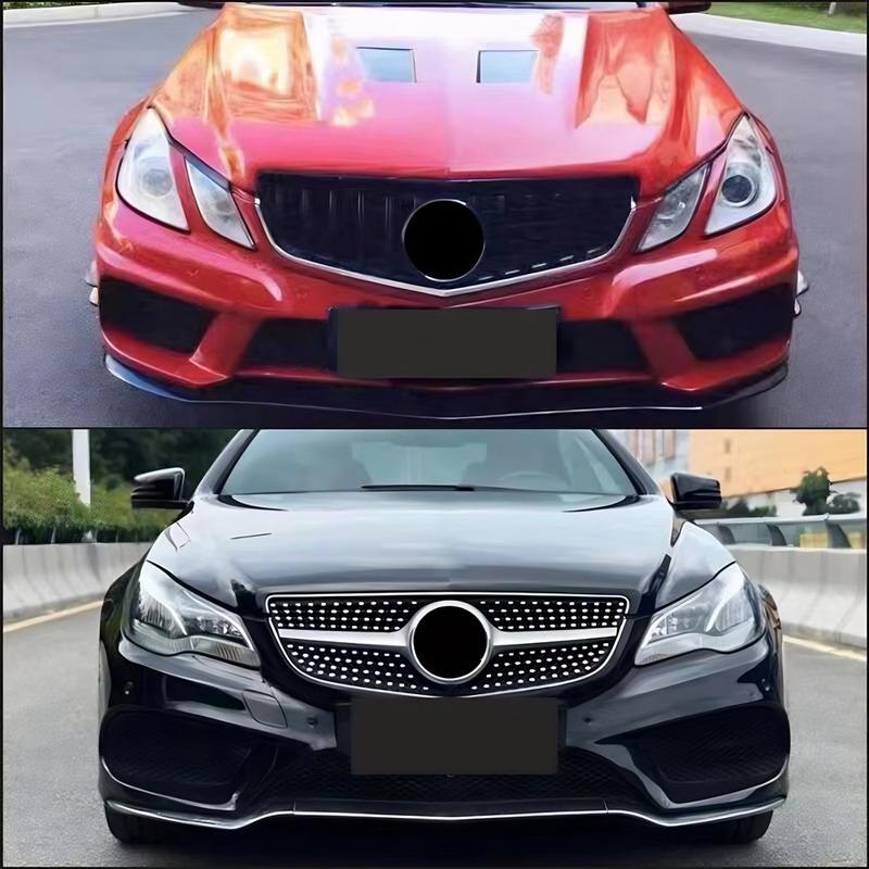 Sport Front Grille for Mercedes Benz E Class W207 C207 Coupe Cabriolet 2014-2016, Middle Mesh Grill for E200 E260 E350 E400 E500