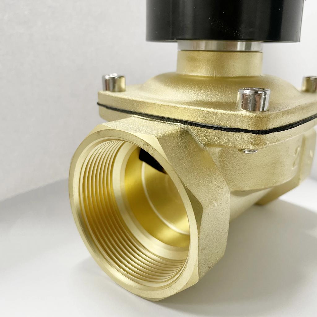 Electric Brass Solenoid Valve 1/4" 3/8" 1/2" 3/4" 1" 2" Normally Closed Normally Open Valve for Water Oil Air 12V 24V 220V 110V