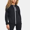 Under Armour Logo Print Breathable Hooded Long Sleeve Jacket Women Jacket Black 1381881-001