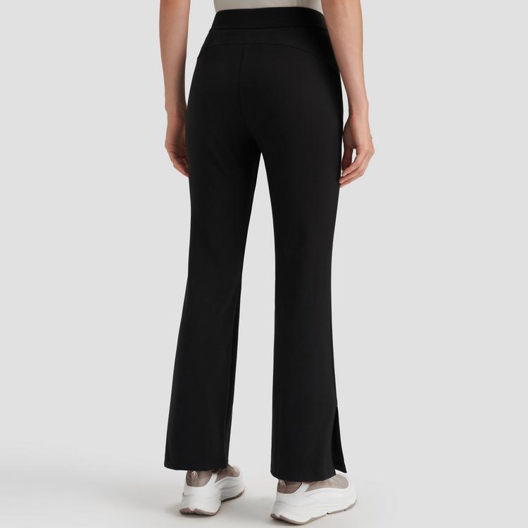 DESCENTE Womens Training Series Elastic Solid Color Flared Casual Pants Women Bottoms Black D4332TKP34