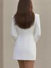 New Lapel Wooden Frame Ear Decorative Temperament Suit Dress Women