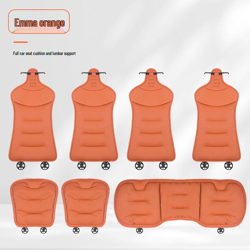 Xiaomi Ventilated All-Season Car Seat and Lumbar Support Cushions for Mercedes-Benz and BMW, with Integrated Rear Seat Trim.