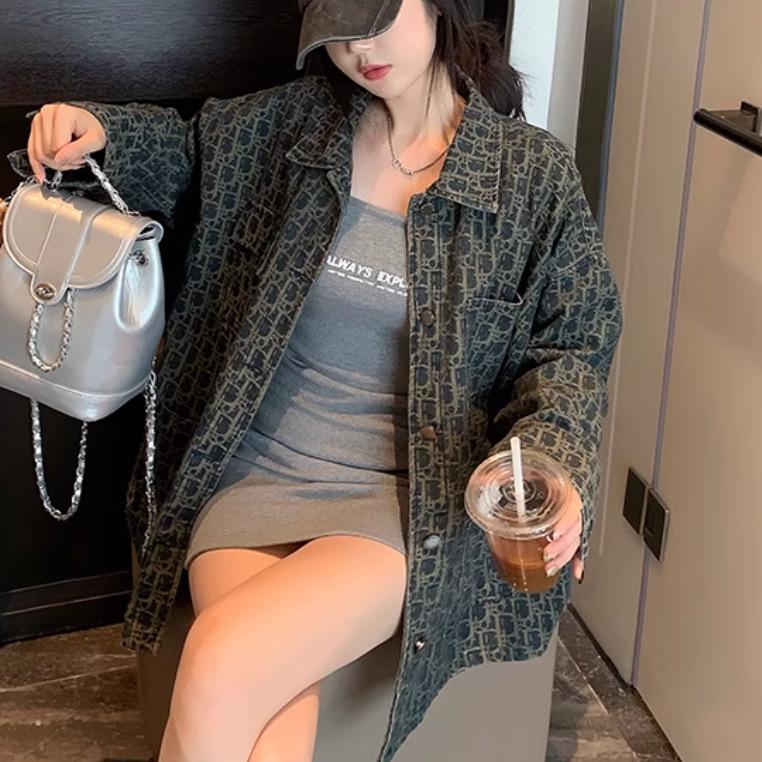 Women's Trendy Retro Denim Jacket - 2025 Spring/Winter Collection, Unique and Popular Style.