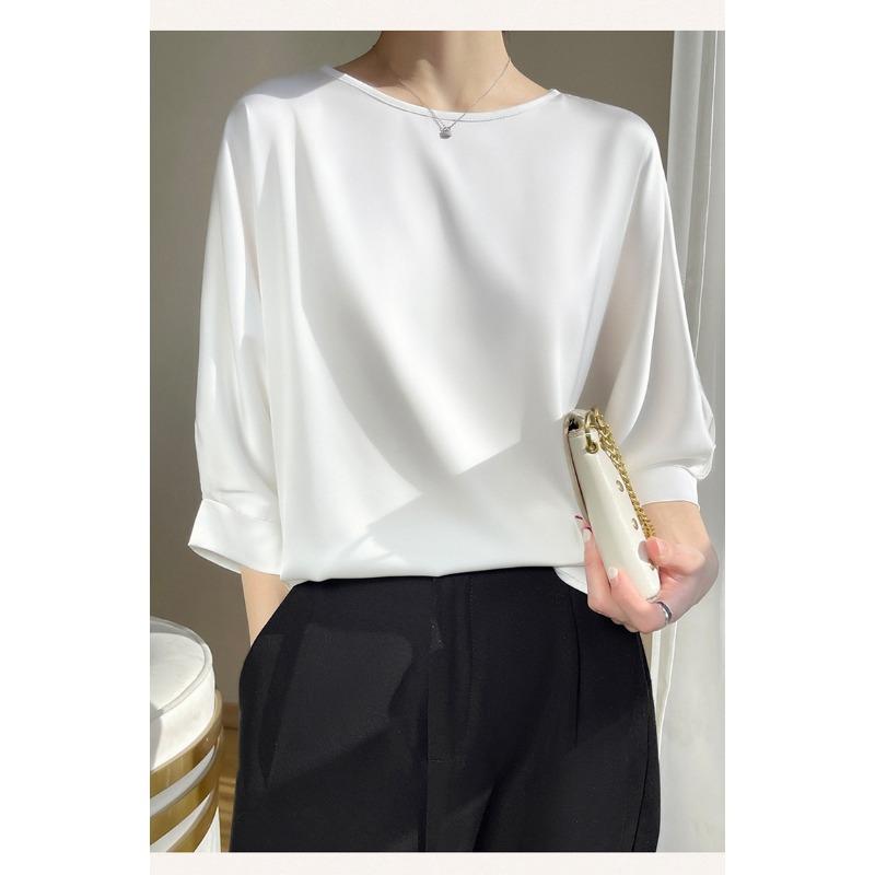 Women S Loose Fit Round Neck Short Sleeve T Shirt Plus Size Casual Top