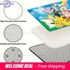 Pokemon Eevee Evolutions Group with Pikachu Print Non-slip Doormat, Soft Absorbent Floor Rug for Home Decor