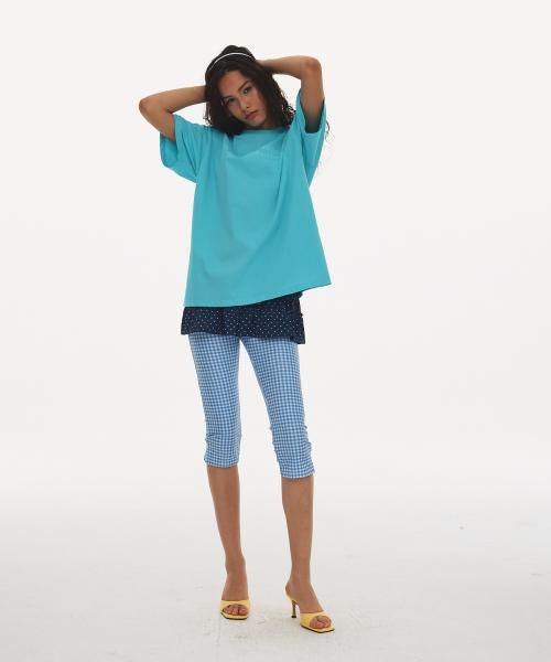 Hata Signature Graphic T-Shirt_Turquoise Blue