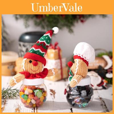 Christmas Gingerbread Man Candy Jar With Creative Storage For Holiday Decor