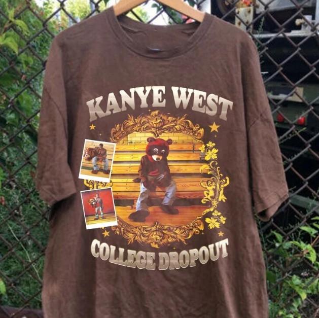 Kanye West College Dropout For Men Women Unisex T shirt Reprint S-5XL XXXL