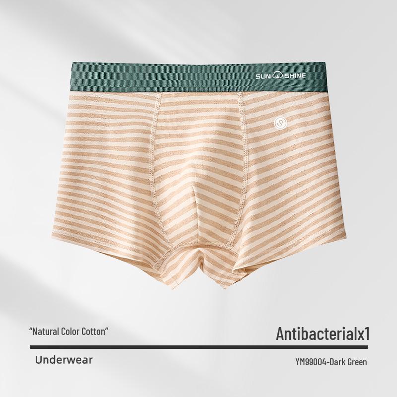 

Мужские боксеры-брифы большого размера из чистого хлопка - Дышащее спортивное нижнее белье для мальчиков-подростков XL [Waist 72cm, 120-140 jin]