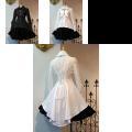 Elegant Women Gothic Vintage Dress Perfect For Victorian Cosplay And Lolita Ruffle Prom