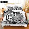 Wildtiere Bettwäsche-Set Bettbezug-Set 3D Bettwäsche Digitaldruck Queen-Size Bettwäsche-Set Modisches Design