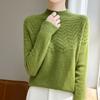 Jesień/Zima Nowy Styl Sweter Pulower z Półgolfem Długim Rękawem Dzianinowy Damski Top