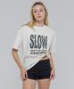Lomaentinueo Slow Lettering Oversized T-Shirt (Ivory)