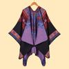 Women's shawl new abstract pattern thickened split-end dual-purpose shawl hot-selling cape