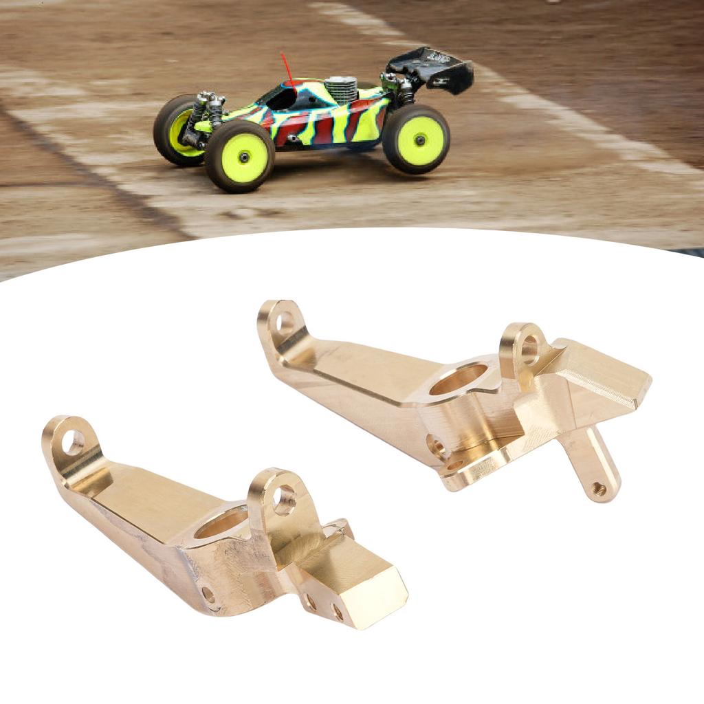 RC Steering C Hub Stable Wear Proof RC Caster Mount C Hub Fit Left and Right Pressure Proof Brass for 1/8 RC Cars