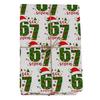 67 Christmas Wrapping Paper Funny 6 7 Meme Holiday Gift Wrap Santa Six Seven Festive Wrapping Paper for Teens Christmas Gift DIY Crafts