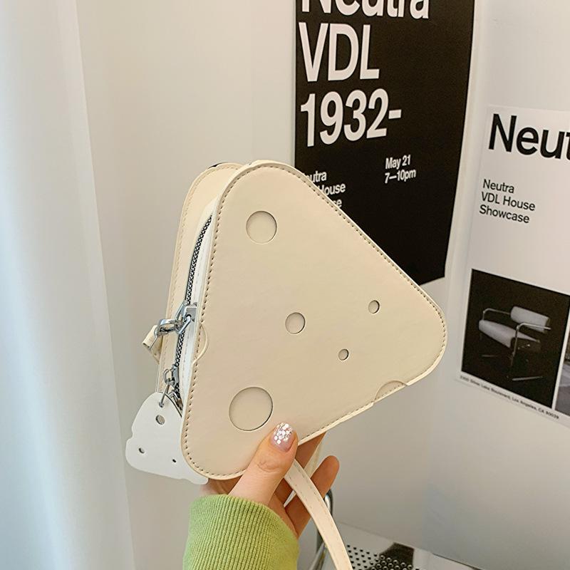 Foreign Style Simple And Fashionable Small Bag Women'S 4 Cheese Bag Triangular Messenger Bag Women'S Bag