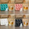 Ice Cube Mold Dinosaur Shape Food Grade Silicone Juice Ice Maker Easy Release Dishwasher Safe Ice Mould Kitchen Gadget