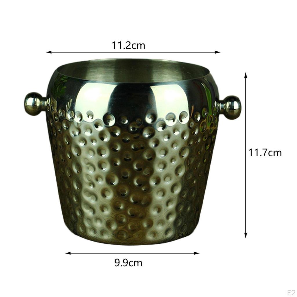 Găleată de gheață cu mâner, răcire vin, cadă izolată multifuncțională pentru salată, pentru vară