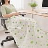 Four Leaf Clover Blanket, Multi-Purpose Air Conditioner Blanket, Soft Double-Sided Flannel Throw Blanket for Sofa Bed Dorm Office