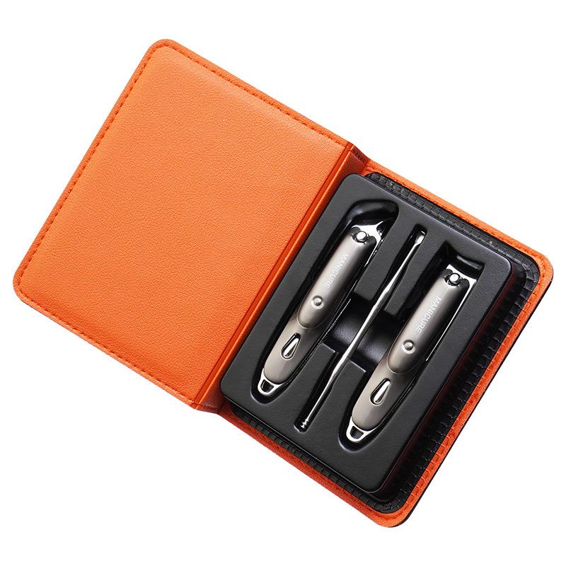 Stainless Steel Professional Manicure Pedicure Kit - Portable Nail Clippers Set