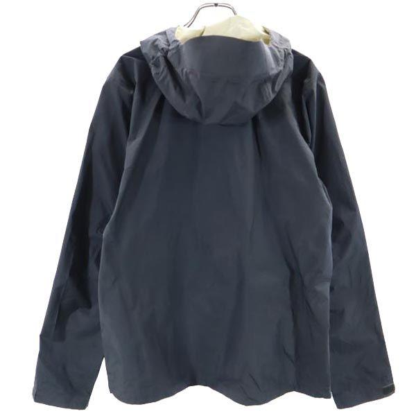 Patagonia Logo Long Sleeve Nylon Zip Hoodie S Gray Outdoor Ventilation Men's Used